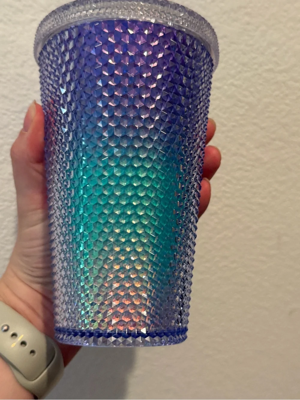 Starbucks- Mermaid Iridescent Studded Tumbler Purple/Blue